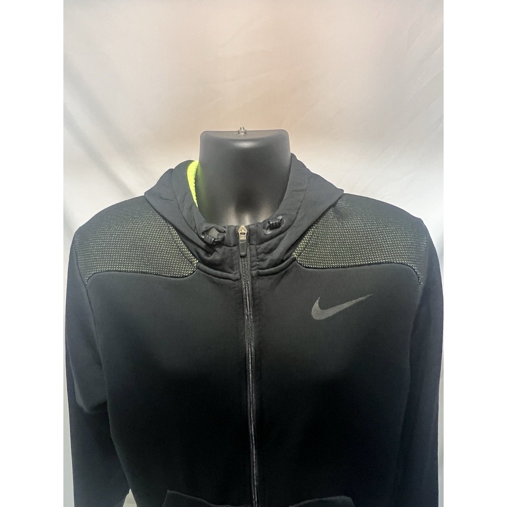 Nike Men's ThermaFit Sphere Scuba Max Full Zip Jacket Mens XL 644314 Black/Green - Picture 2 of 12
